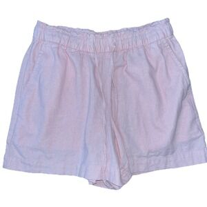 GAP Womens Linen Shorts XS Pink Pull On Fairycore Angelic Feminine Pastel Girly